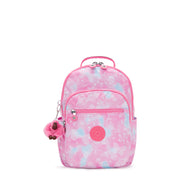 KIPLING Small Backpack (With Laptop Protection) Female Garden Clouds Seoul S