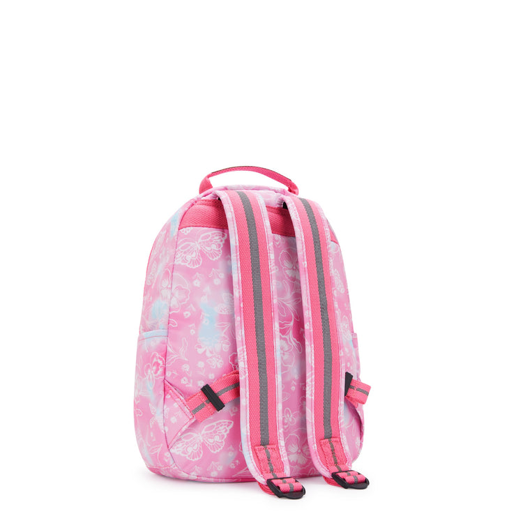 KIPLING Small Backpack (With Laptop Protection) Female Garden Clouds Seoul S  -  I5357-2PE