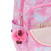 KIPLING Small Backpack (With Laptop Protection) Female Garden Clouds Seoul S  -  I5357-2PE