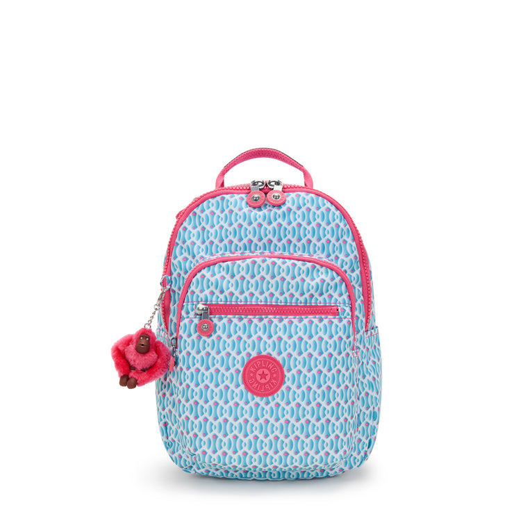 KIPLING Small Backpack (With Laptop Protection) Female Dreamy Geo C Seoul S