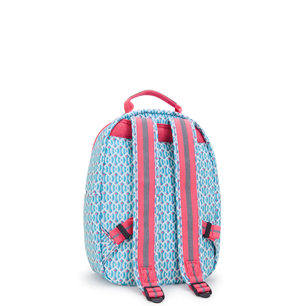 KIPLING Small Backpack (With Laptop Protection) Female Dreamy Geo C Seoul S  -  I5357-D1W