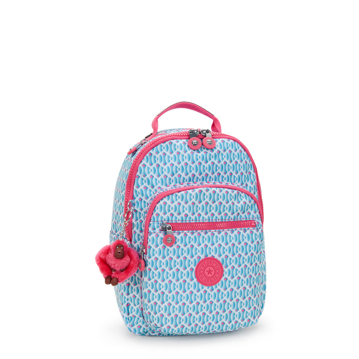 KIPLING Small Backpack (With Laptop Protection) Female Dreamy Geo C Seoul S  -  I5357-D1W