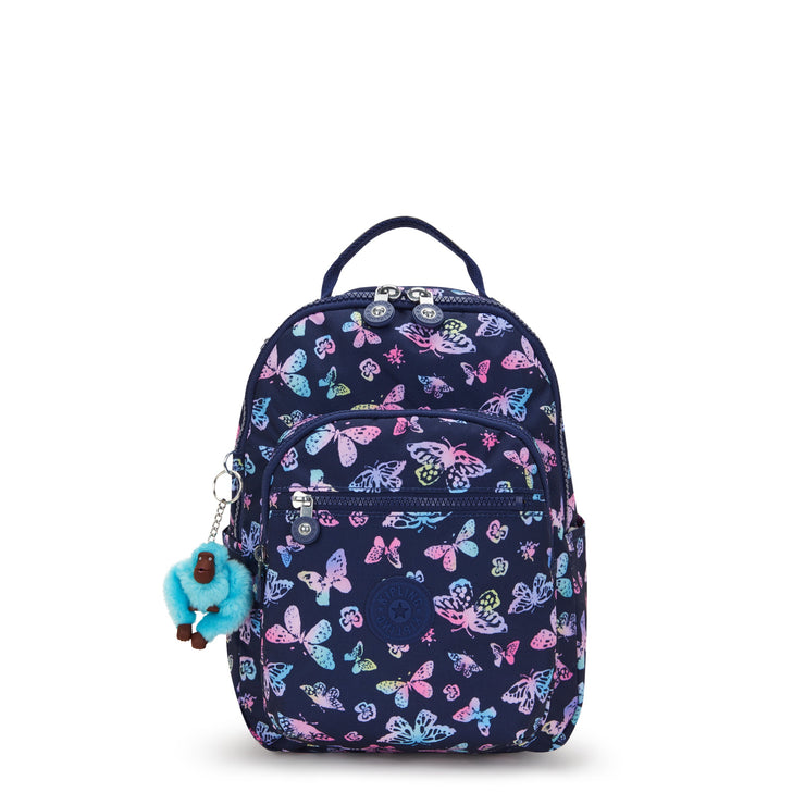 KIPLING Small Backpack (With Laptop Protection) Female Butterfly Fun Seoul S