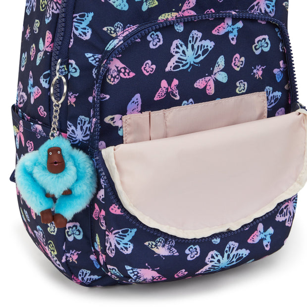 KIPLING Small Backpack (With Laptop Protection) Female Butterfly Fun Seoul S  -  I5357-F5K