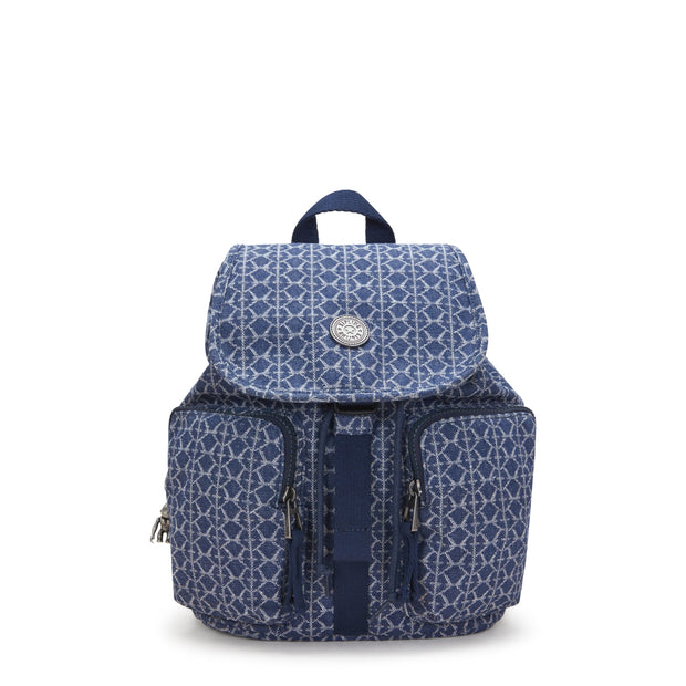 Kipling Anto S Signature Denim Small Backpack I5386-7PF