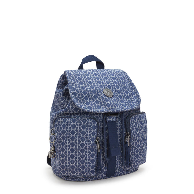 Kipling Anto S Signature Denim Small Backpack I5386-7PF