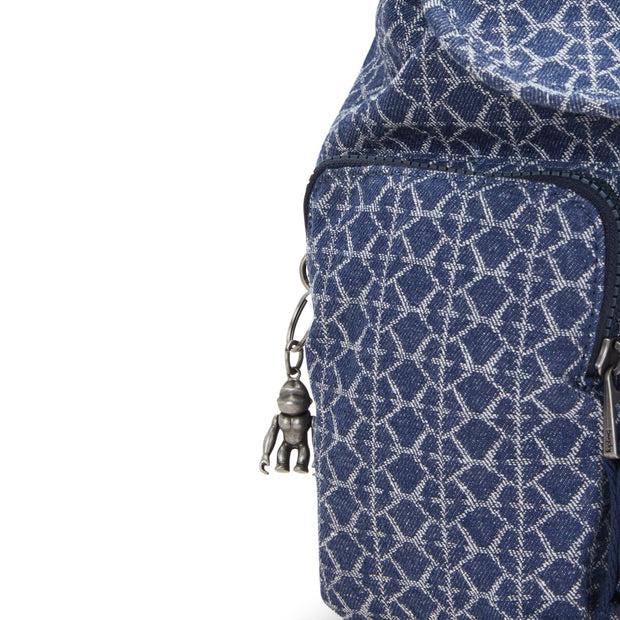 Kipling Anto S Signature Denim Small Backpack I5386-7PF