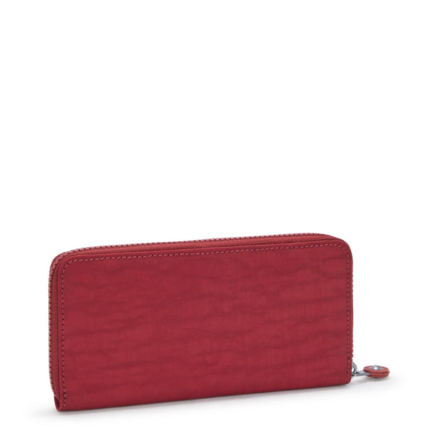 KIPLING Large wallet Female Funky Red Money World I5411-4SS