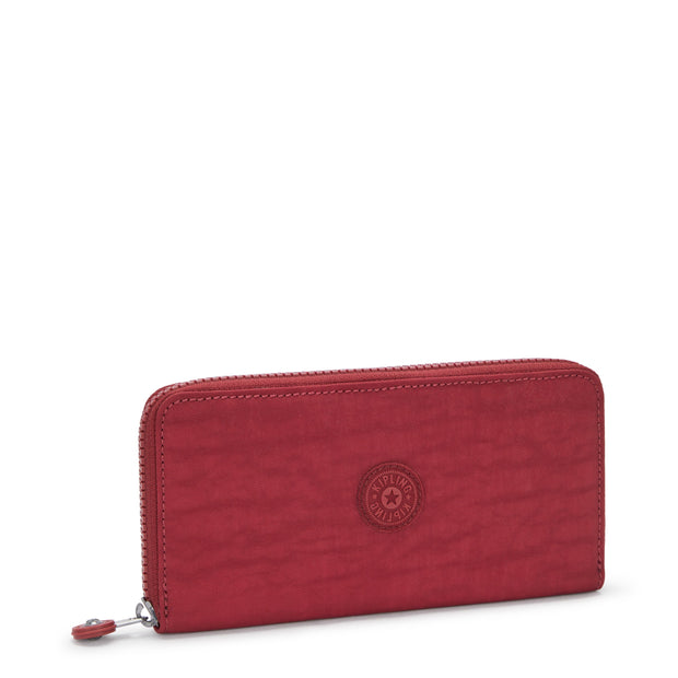 KIPLING Large wallet Female Funky Red Money World I5411-4SS