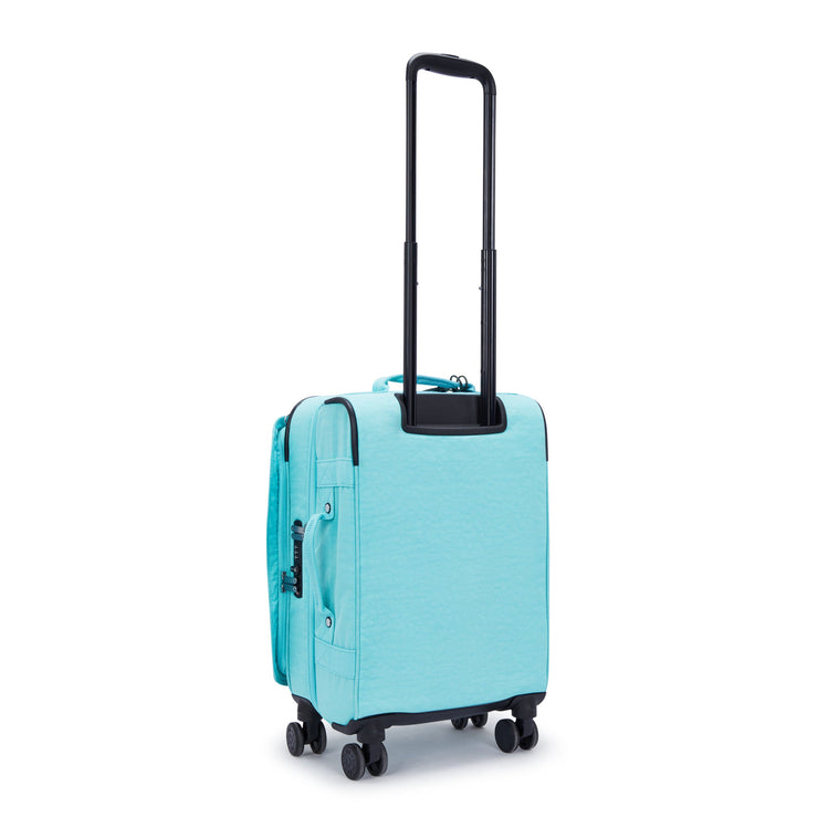 Kipling Small Cabin Size Wheeled Luggage Female Deepest Aqua Spontaneous S