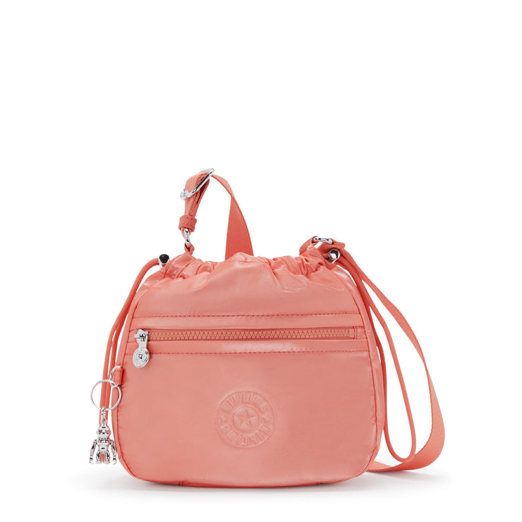 KIPLING-Jamir-Small Drawstring Crossbody with Adjustable Strap-Peach Glam-I5578-S7W