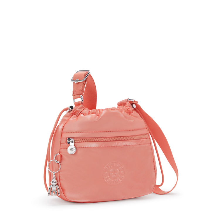 KIPLING-Jamir-Small Drawstring Crossbody with Adjustable Strap-Peach Glam-I5578-S7W