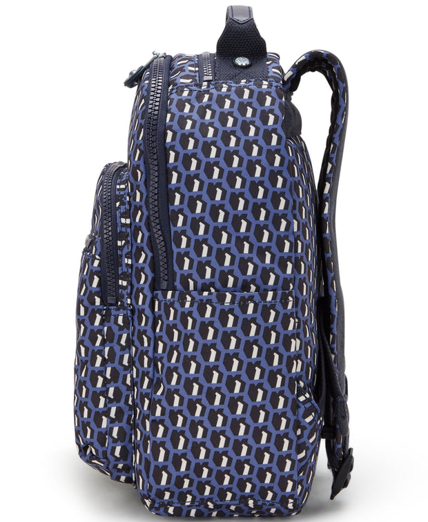 Kipling Seoul S 3D K Blue Small Backpack with Laptop Protection I5611-4JS