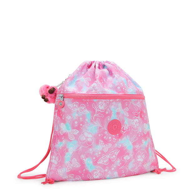 KIPLING Medium backpack (with drawstring) Female Garden Clouds Supertaboo  -  I5637-2PE