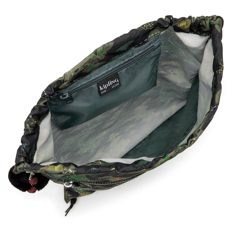 KIPLING Medium backpack (with drawstring) Unisex Camo Treasure Supertaboo I5637-3PB