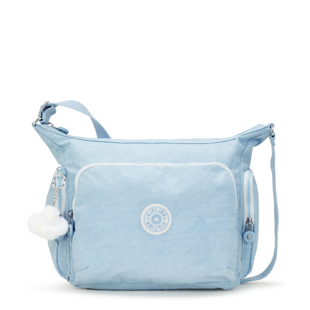 KIPLING-Gabb-Large Crossbody Bag with Adjustable Straps-Frost Blue Bl-I5740-LZ8