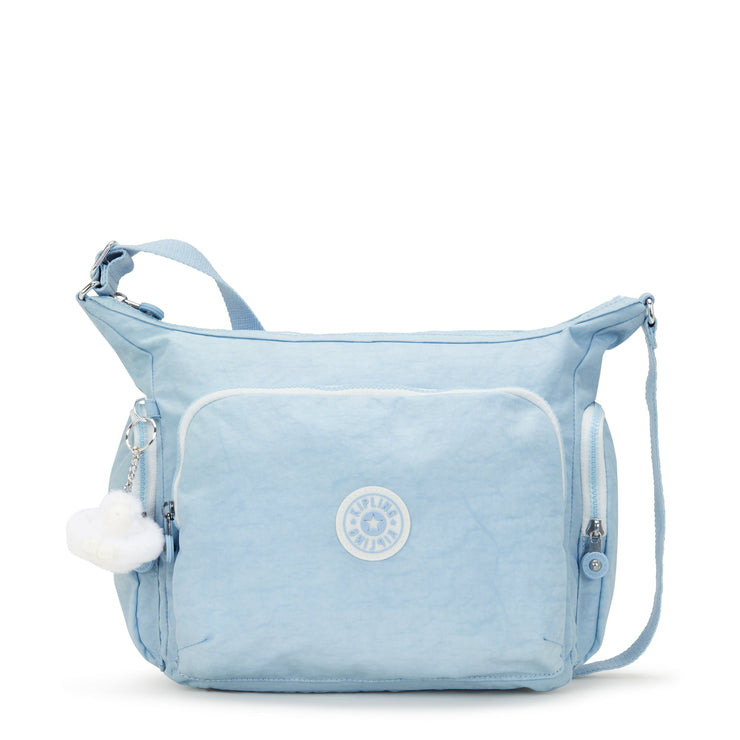 KIPLING-Gabb-Large Crossbody Bag with Adjustable Straps-Frost Blue Bl-I5740-LZ8