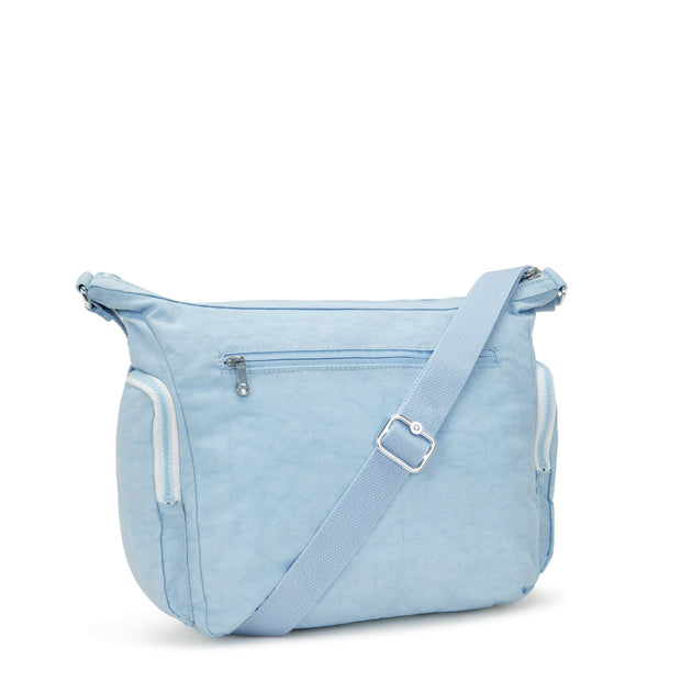 KIPLING-Gabb-Large Crossbody Bag with Adjustable Straps-Frost Blue Bl-I5740-LZ8