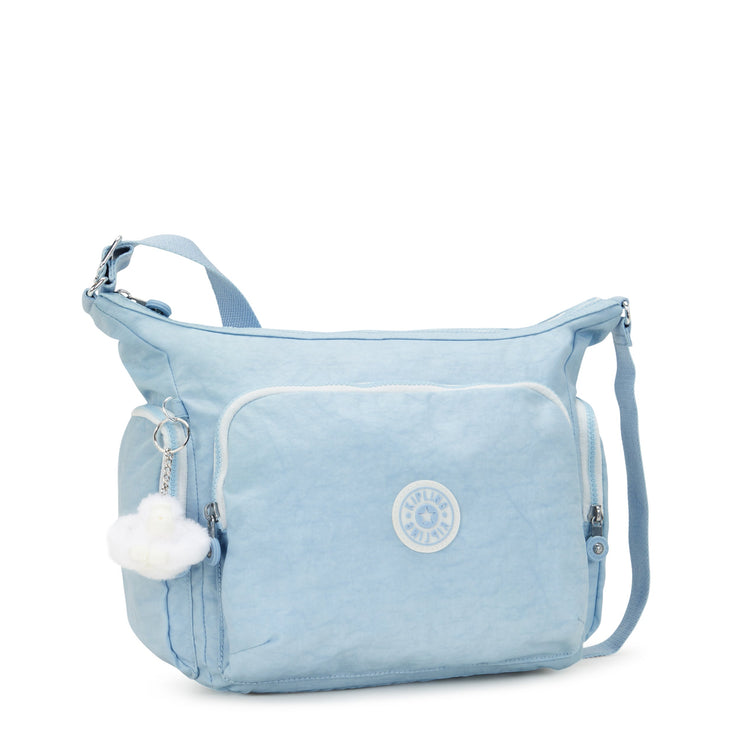 KIPLING-Gabb-Large Crossbody Bag with Adjustable Straps-Frost Blue Bl-I5740-LZ8