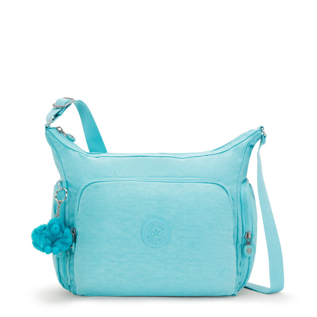 KIPLING Large Crossbody Bag with Adjustable Straps Female Deepest Aqua Gabb