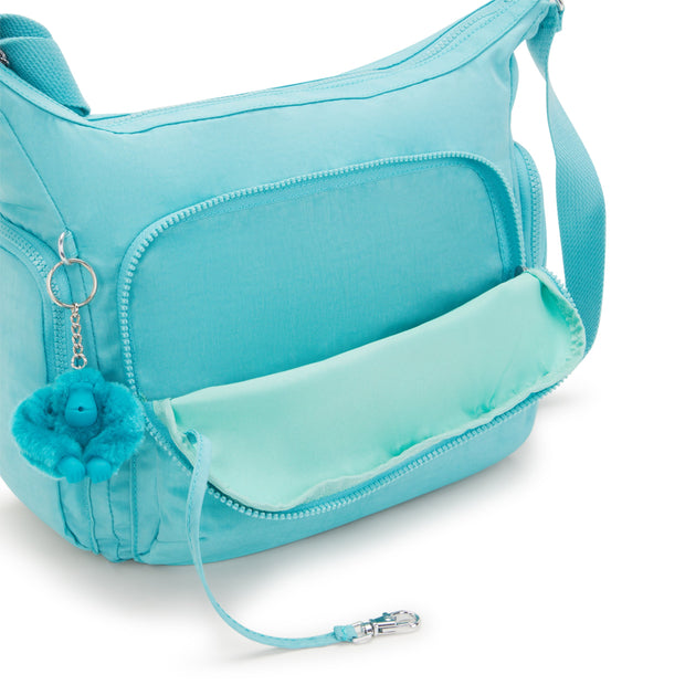 Kipling Large Crossbody Bag With Adjustable Straps Female Deepest Aqua Gabb