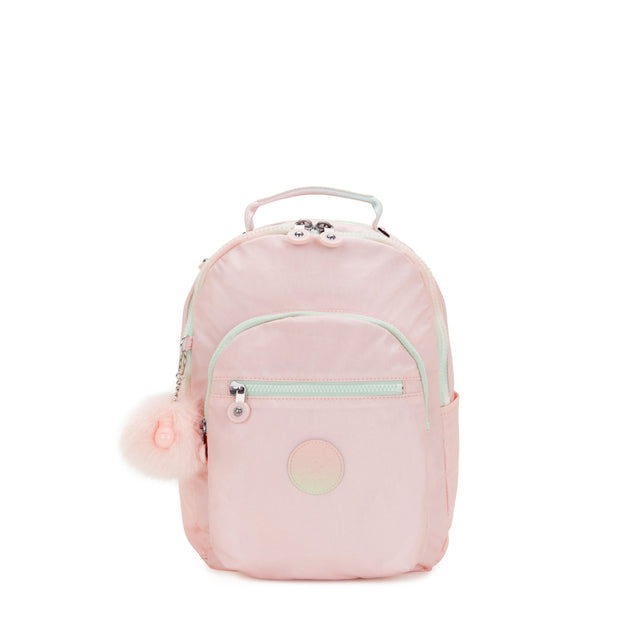 KIPLING Small Backpack (With Laptop Protection) Female Blush Metallic Seoul S