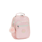 KIPLING Small Backpack (With Laptop Protection) Female Blush Metallic Seoul S  -  I5768-E7L