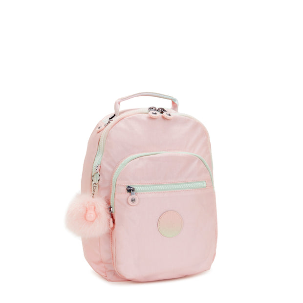 KIPLING Small Backpack (With Laptop Protection) Female Blush Metallic Seoul S  -  I5768-E7L