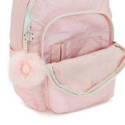 KIPLING Small Backpack (With Laptop Protection) Female Blush Metallic Seoul S  -  I5768-E7L