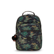 KIPLING Seoul Lap Camo Treasure Large backpack (with laptop compartment) I5816-3PB