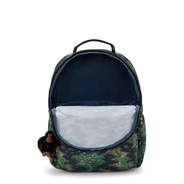 KIPLING Seoul Lap Camo Treasure Large backpack (with laptop compartment) I5816-3PB