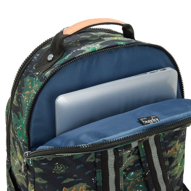 KIPLING Seoul Lap Camo Treasure Large backpack (with laptop compartment) I5816-3PB