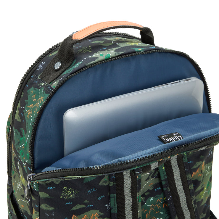 KIPLING Seoul Lap Camo Treasure Large backpack (with laptop compartment) I5816-3PB