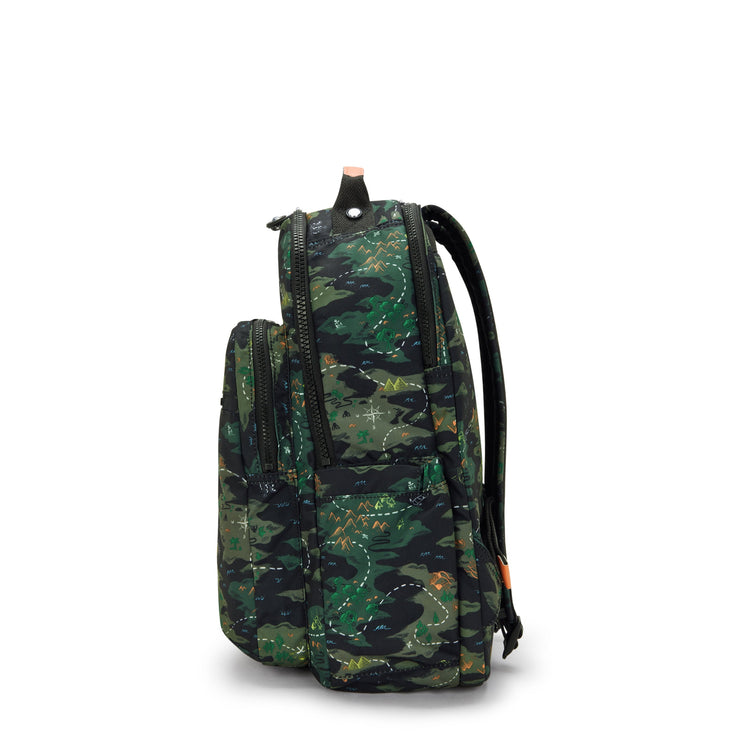 KIPLING Seoul Lap Camo Treasure Large backpack (with laptop compartment) I5816-3PB