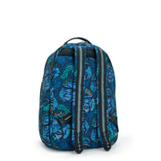 KIPLING Large backpack (with laptop compartment) Unisex Blue Monkey Fun Seoul Lap  -  I5816-8HJ