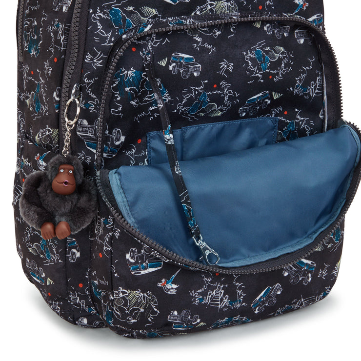 KIPLING Large backpack (with laptop compartment) Unisex Jungle Fun Race Seoul Lap  -  I5816-TJ3