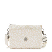 KIPLING-Riri L-Medium crossbody (with removable strap)-White Cheetah J-I5954-T8J