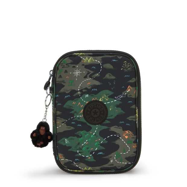 KIPLING 100 Pens Camo Treasure Large pencase I6002-3PB