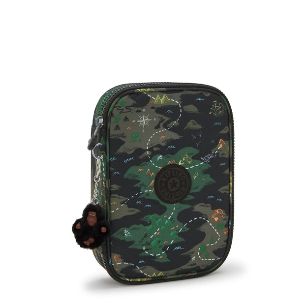 KIPLING 100 Pens Camo Treasure Large pencase I6002-3PB