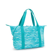 Kipling Large Tote Female Aqua Pool Art M