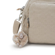 Kipling Cool Defea Signature Beige Embossed Medium Shoulderbag I6017-96A