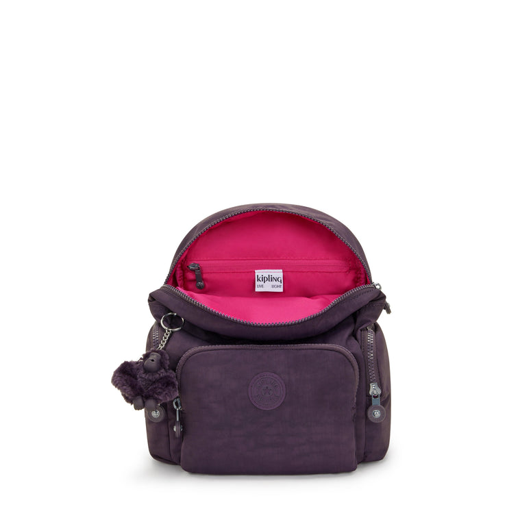 KIPLING Small backpack Female Ultimate Plum City Zip Mini I6046-67U