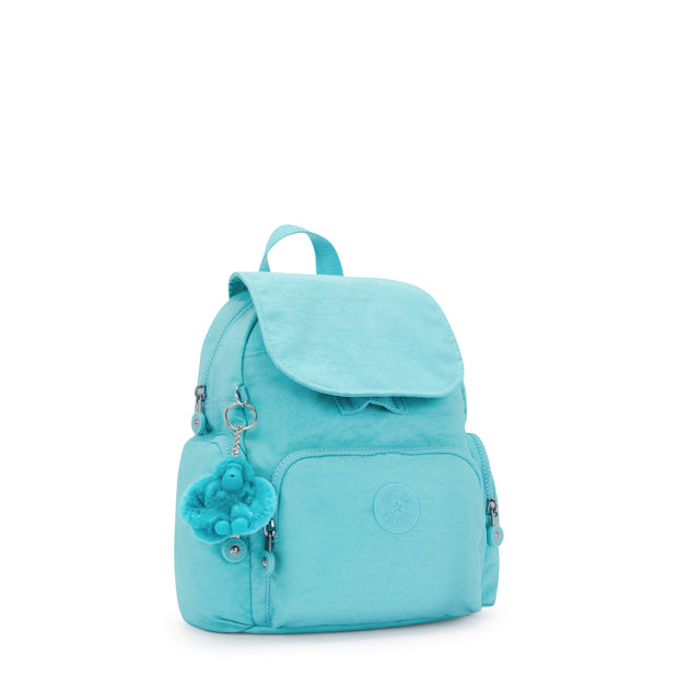 KIPLING Mini Backpack with Adjustable Straps Female Deepest Aqua City Zip Mini