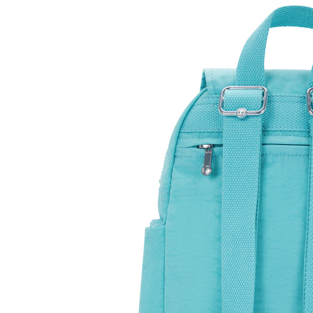 KIPLING Mini Backpack with Adjustable Straps Female Deepest Aqua City Zip Mini