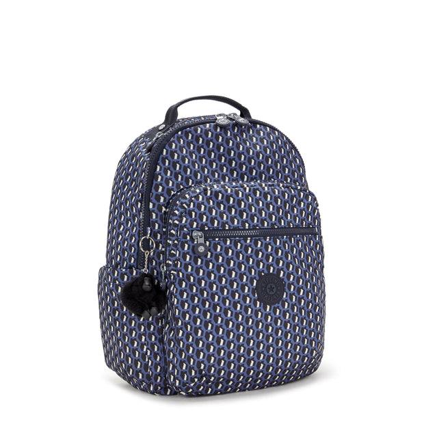 Kipling Seoul 3D K Blue Large Backpack I6269-4JS