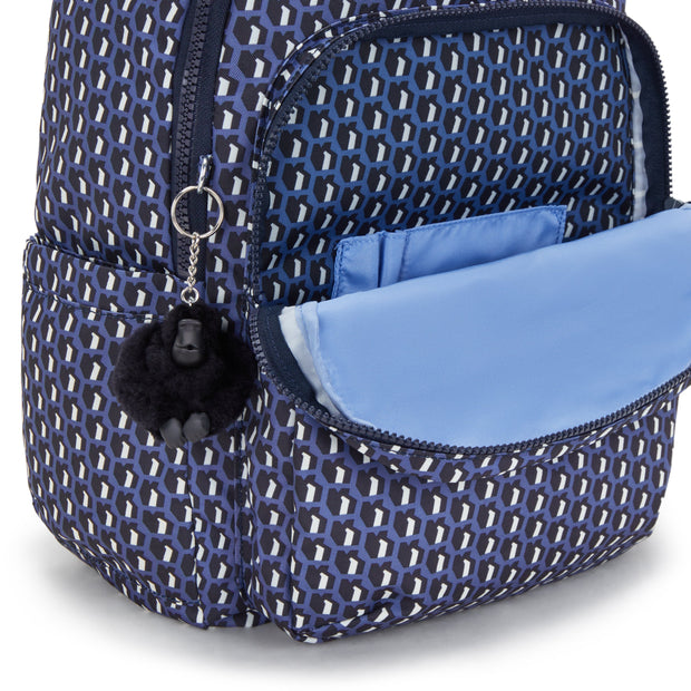 Kipling Seoul 3D K Blue Large Backpack I6269-4JS