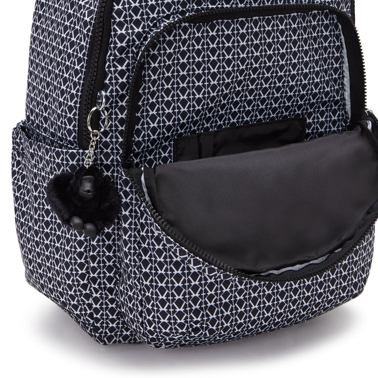 KIPLING-Seoul-Large Backpack-Signature Print-I6269-DD2