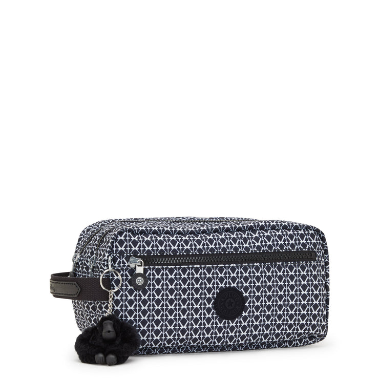 KIPLING-Agot-Medium toiletry bag-Signature Print-I6277-DD2