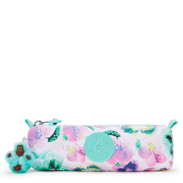 KIPLING-Freedom-Medium pencase-Aqua Blossom-I6310-7EC