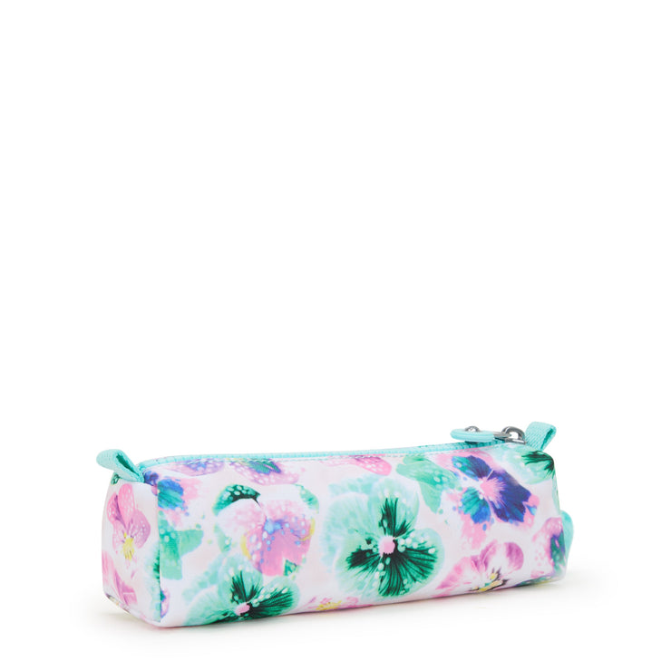 KIPLING-Freedom-Medium pencase-Aqua Blossom-I6310-7EC